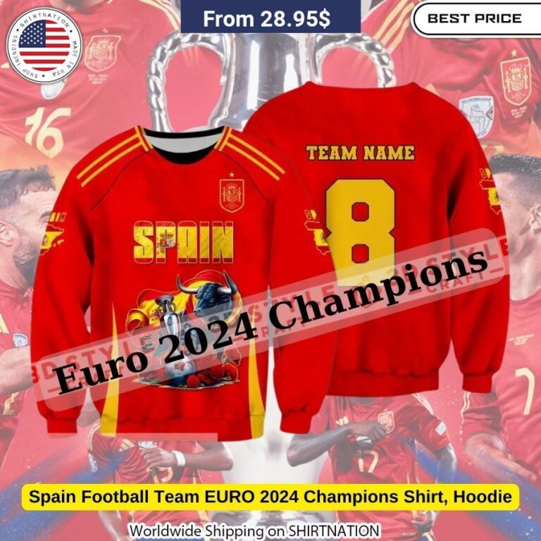 Spain Football Team EURO 2024 Champions Shirt, Hoodie Unforgettable Merchandise