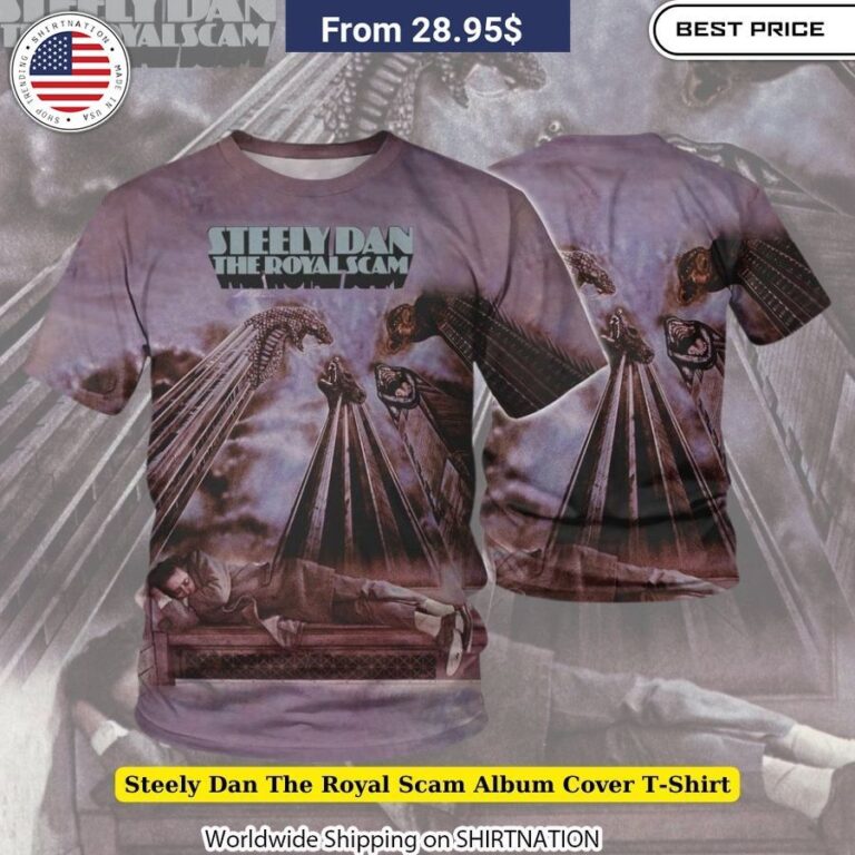 Steely Dan The Royal Scam Album Cover T-Shirt Concert Wear