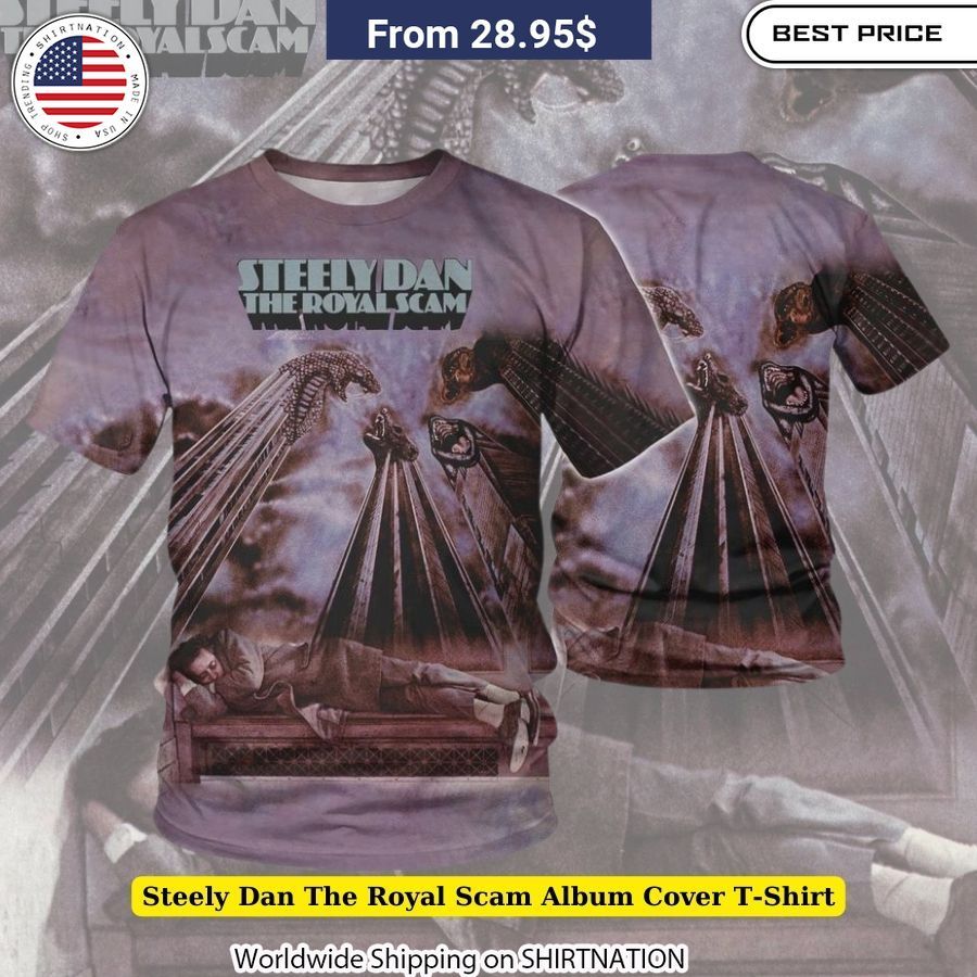 Steely Dan The Royal Scam Album Cover T-Shirt Concert Wear