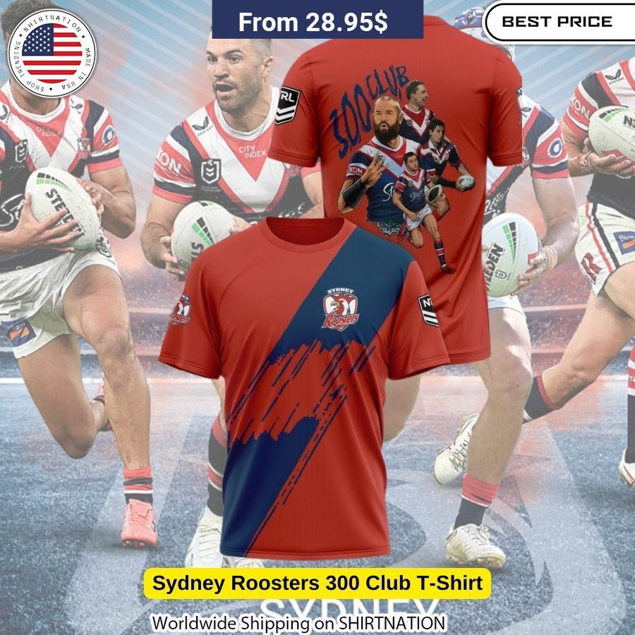 Diehard Sydney Roosters 300 Club T-Shirt