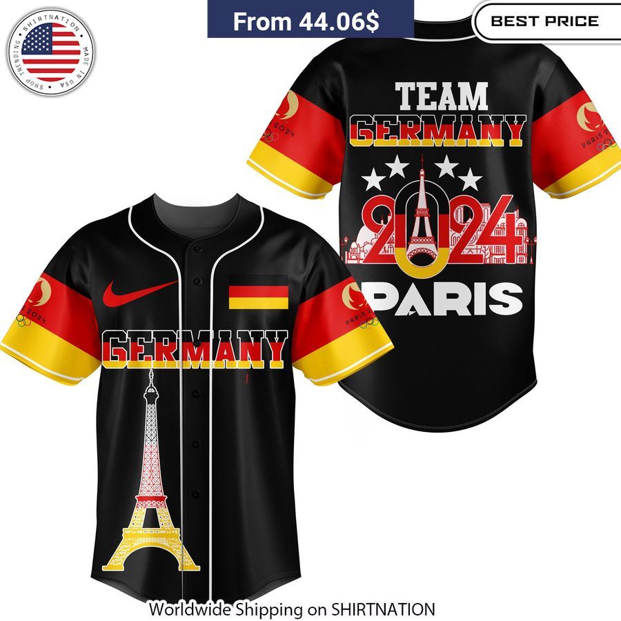 Unisex Team Germany Olympic Paris 2024 Breathable and Patriotic