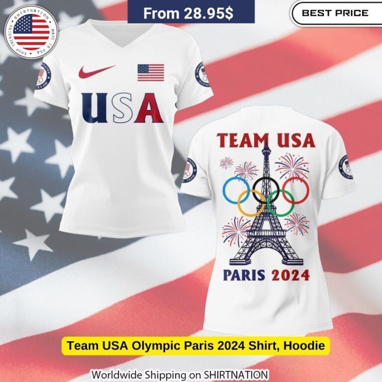 Athletic Casual-Wear Team USA Olympic Paris 2024 Shirt, Hoodie