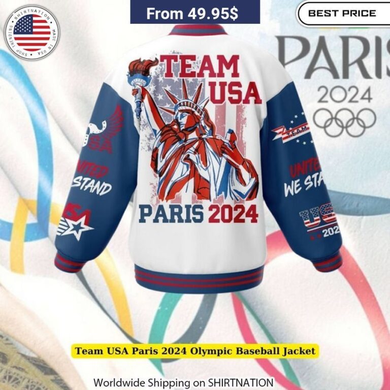 Team USA Paris 2024 Olympic Baseball Jacket USA Limited-edition Olympic collectible