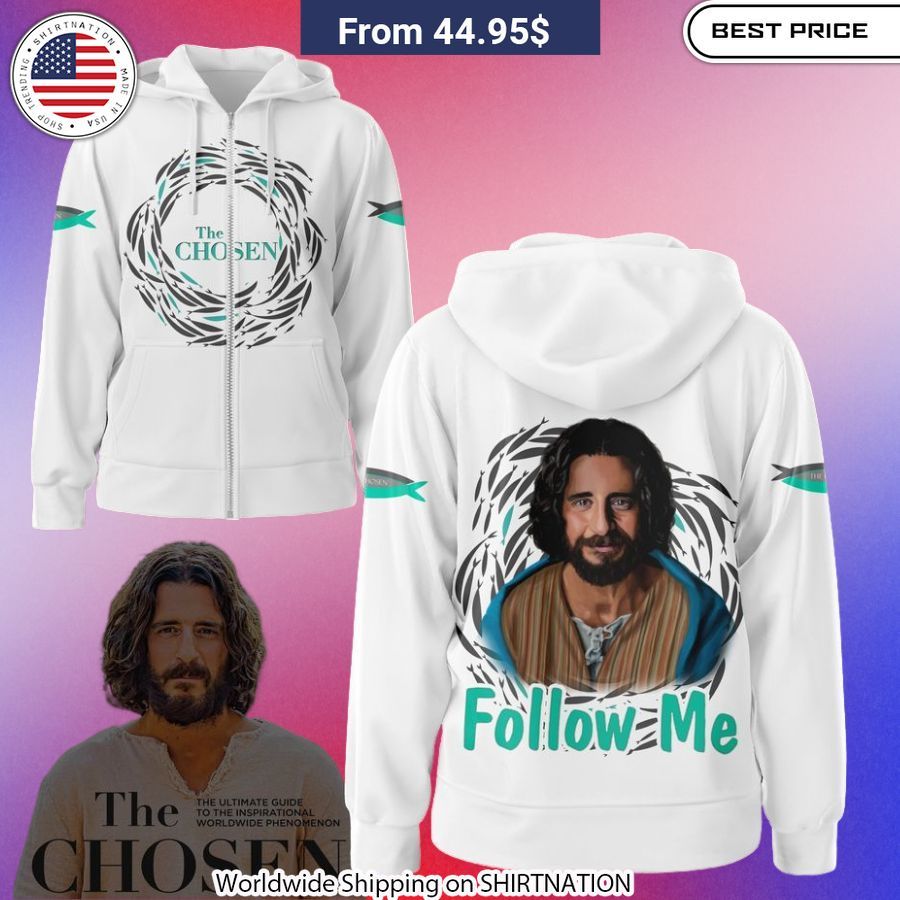The Chosen Follow Me Hoodie Wow Inspirational Christian apparel