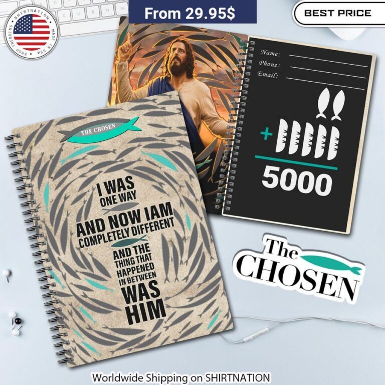 The Chosen I Was One Way and Now I Am Completely Different Notebook Planner Biblical inspiration 