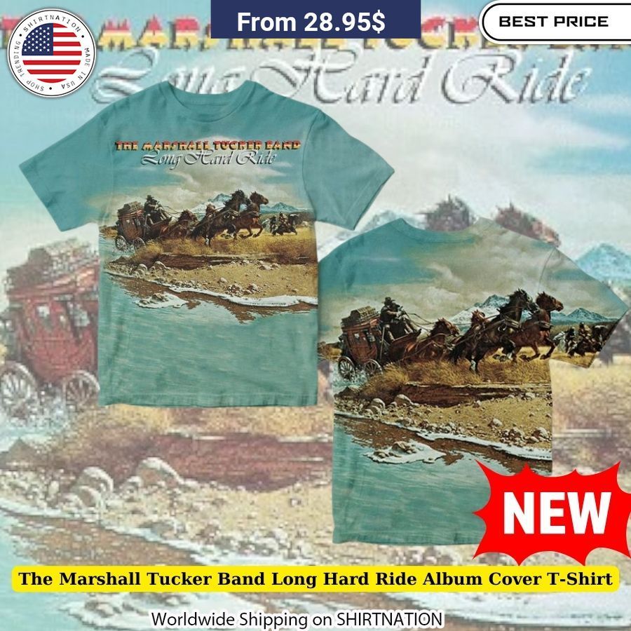 The Marshall Tucker Band Long Hard Ride Album Cover T-Shirt High-Quality Printing