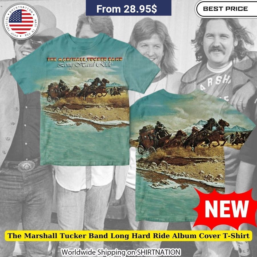 The Marshall Tucker Band Long Hard Ride Album Cover T-Shirt Classic Rock Fans
