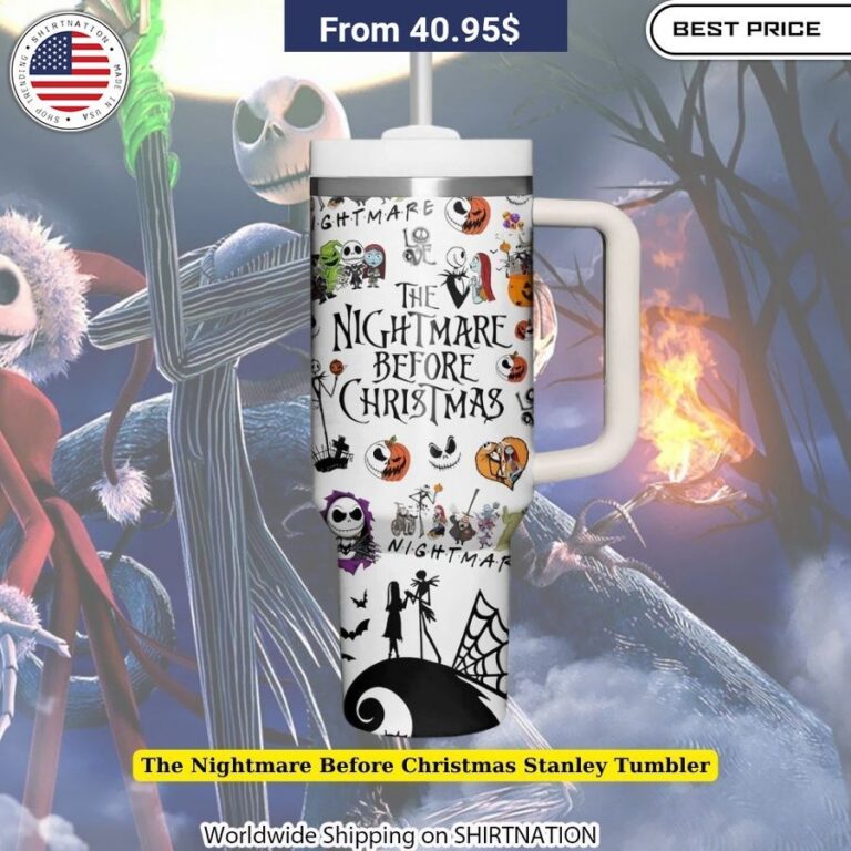 The Nightmare Before Christmas Stanley Tumbler Tim Burton animated film merchandise