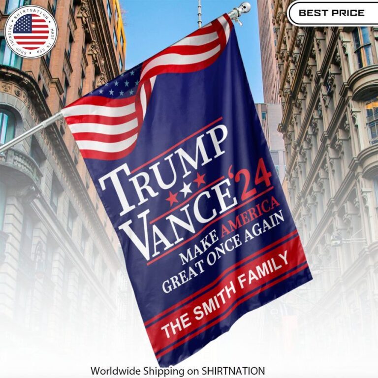 Trump Vance'24 Make America Great Once Again Flag for Trump supporter