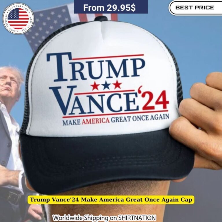 Trump Vance'24 Make America Great Once Again Cap Republican Party