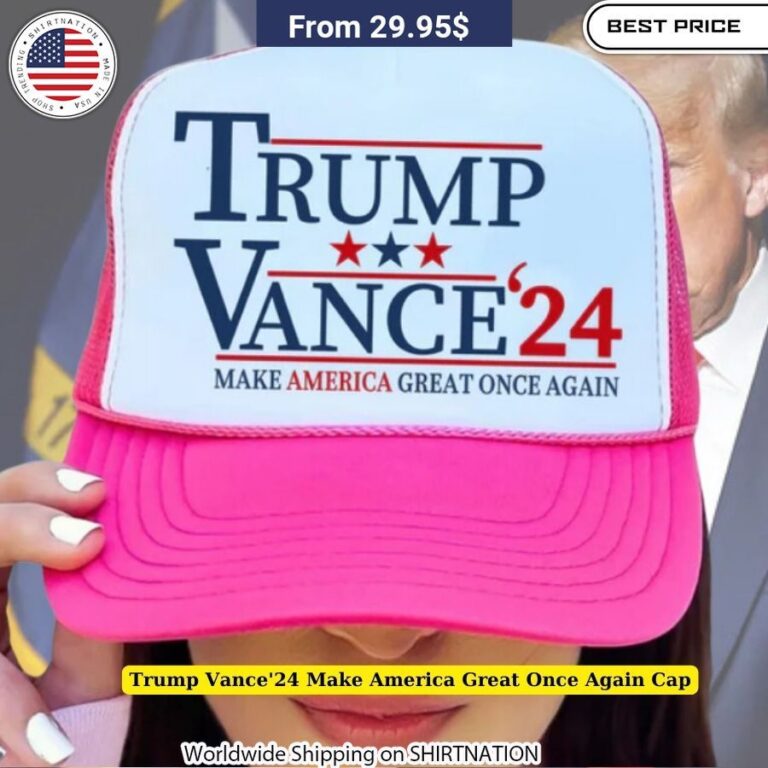 Trump Vance'24 Make America Great Once Again Cap Iconic slogan