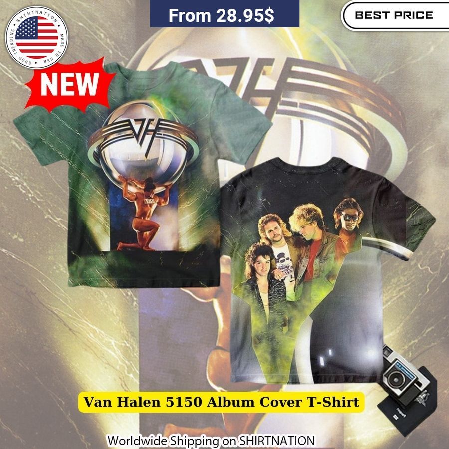 Van Halen 5150 Album Cover T-Shirt rock and roll apparel