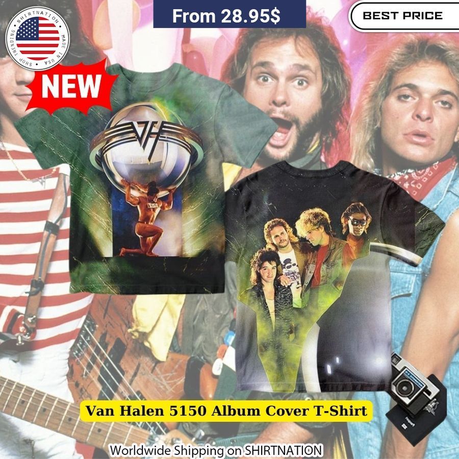 Van Halen 5150 Album Cover T-Shirt music fan gift