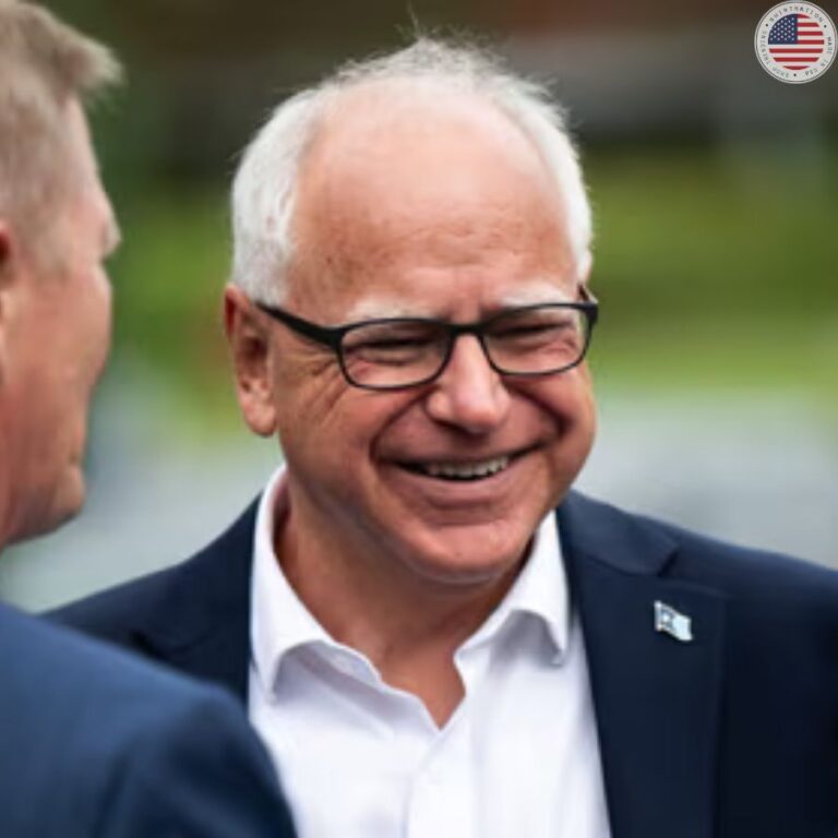 A photo of Tim Walz during his congressional tenure, advocating for veterans' rights