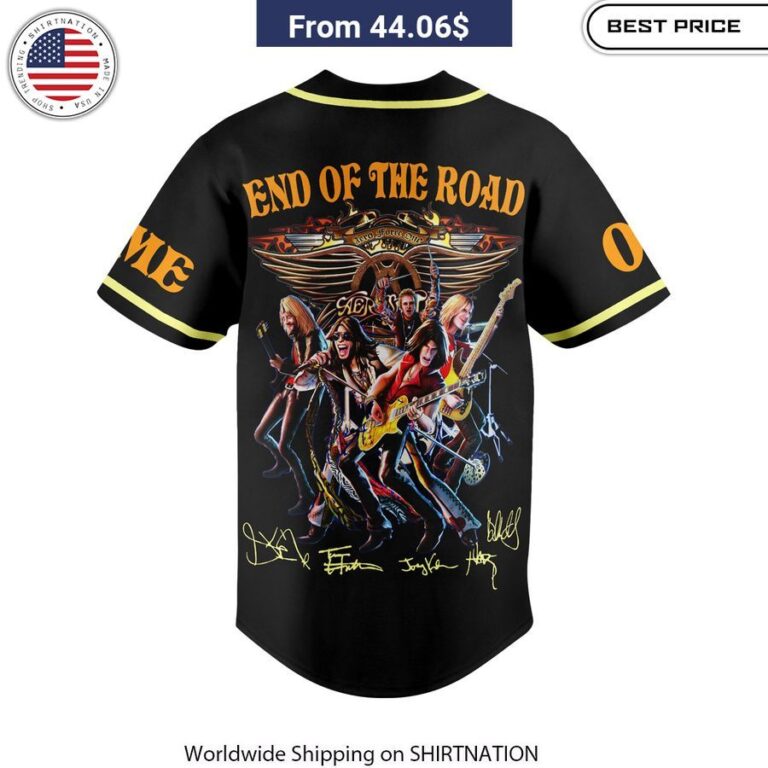 Aerosmith End Of The Road CUSTOM Baseball Jersey premium jersey