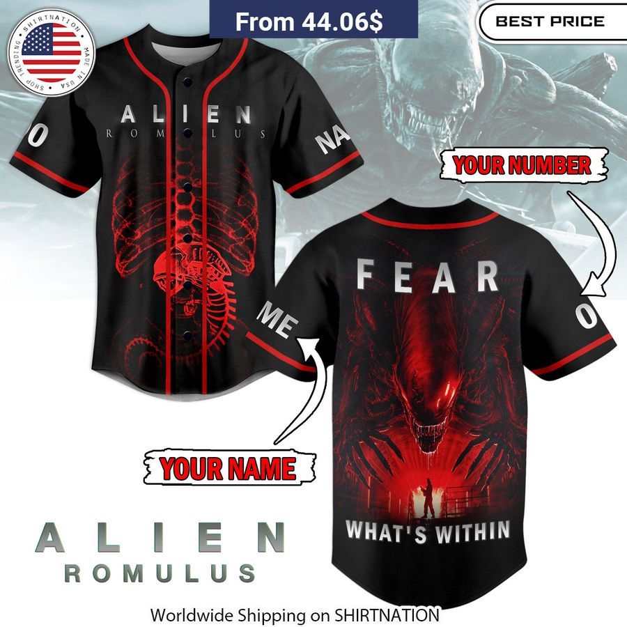 Alien Romulus CUSTOM Baseball Jersey creative design