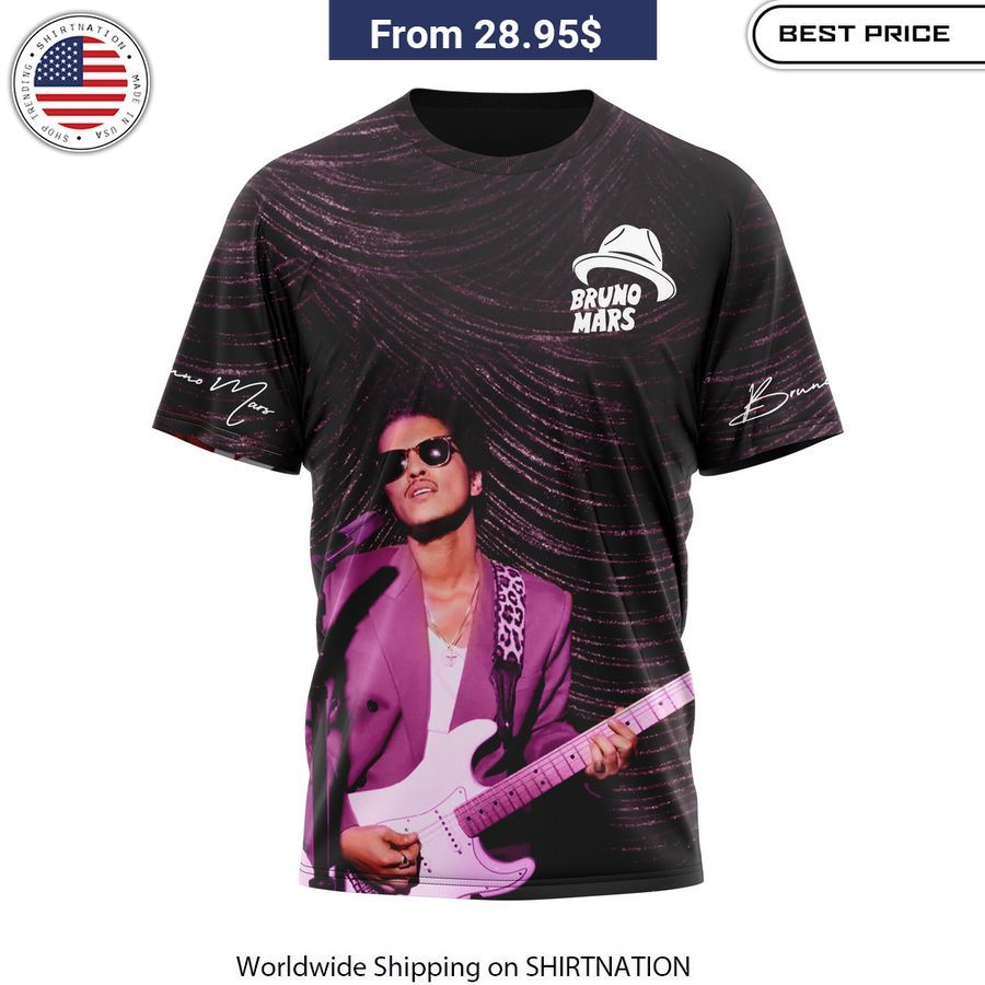 Bruno Mars Tour 2024 T-Shirt comfortable concert tee