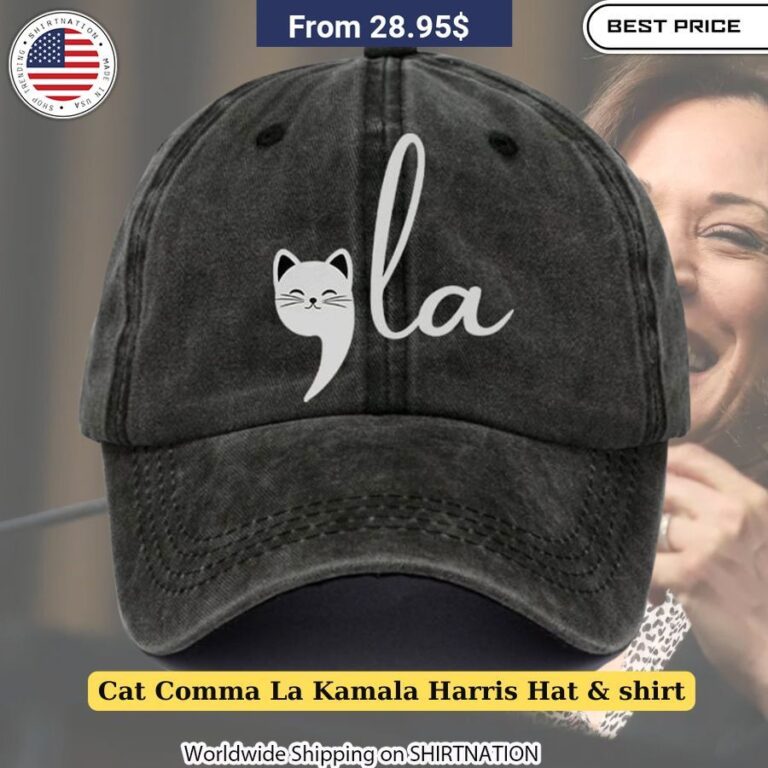 Cat Comma La Kamala Harris Hat & Shirt stylish