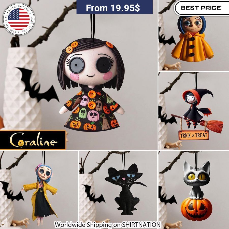 Coraline Halloween Ornament Quality Unique storytelling decor