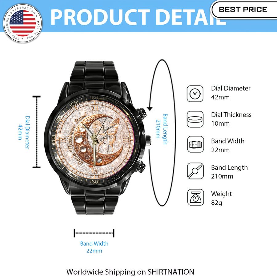 Dave Matthews Band Stainless Steel Watches Elegant and sober Pic