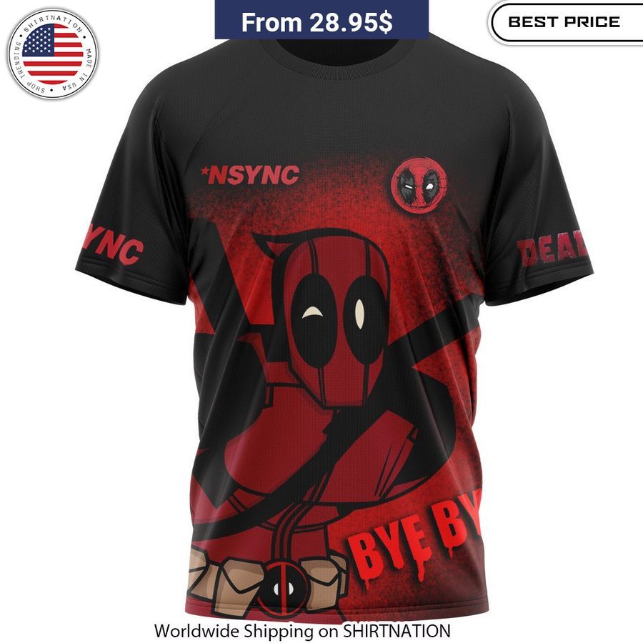 Deadpool NSYNC Baby Bye Bye Bye Shirt Humorous design