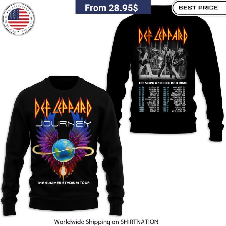 Def Leppard Journey The Summer Stadium Tour Shirt, Hoodie vintage-inspired