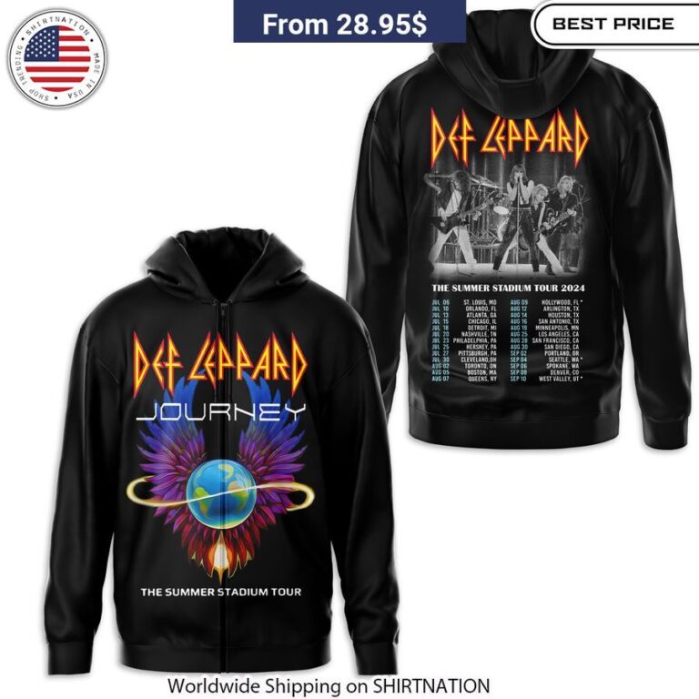 Def Leppard Journey The Summer Stadium Tour Shirt, Hoodie limited-edition