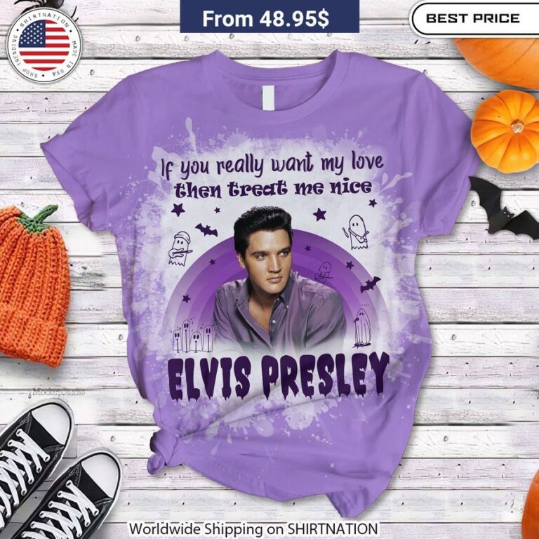 Elvis Presley Always Elvis Halloween Pajamas Set Signature Elvis poses sleepwear