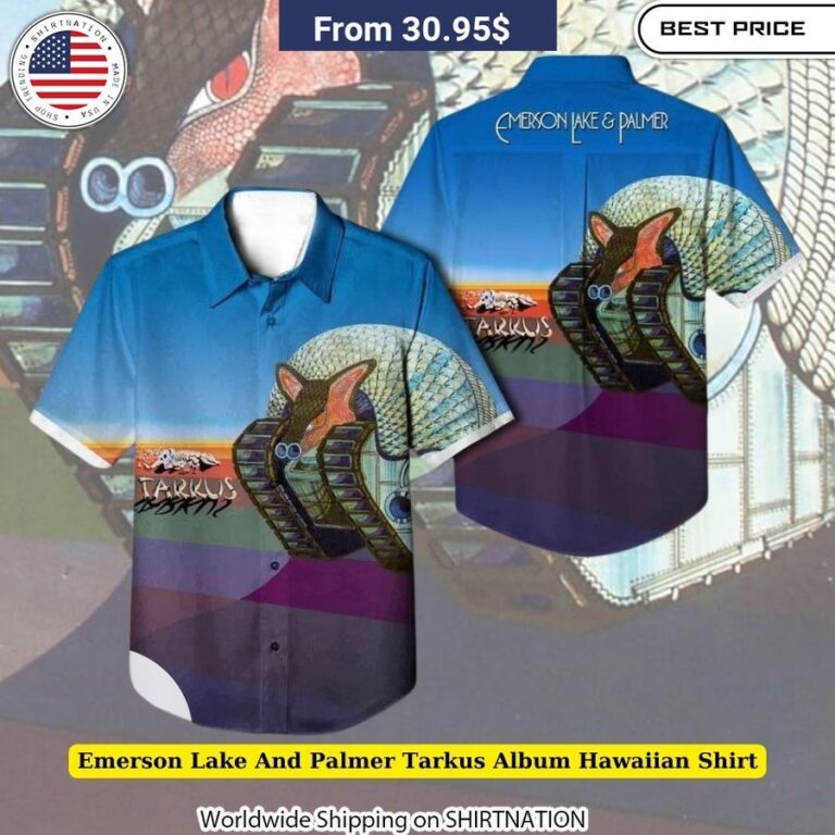 Emerson Lake And Palmer Tarkus Album Hawaiian Shirt unique fashion