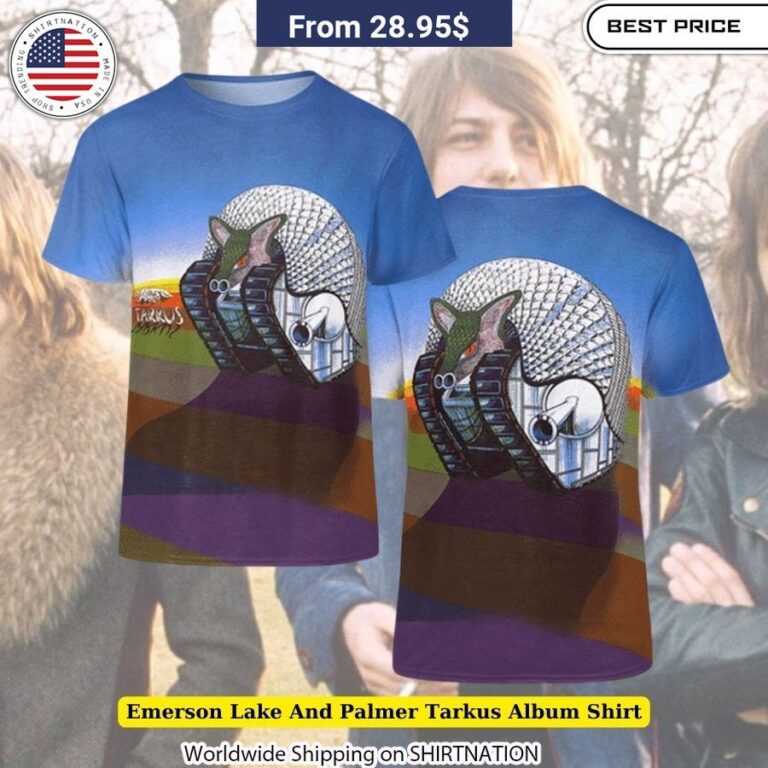 Emerson Lake And Palmer Tarkus Album Shirt Iconic album cover shirt