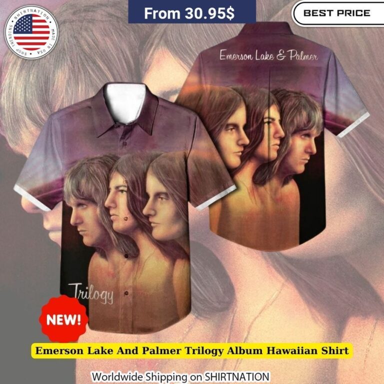 Emerson Lake And Palmer Trilogy Album Hawaiian Shirt Retro Music Style