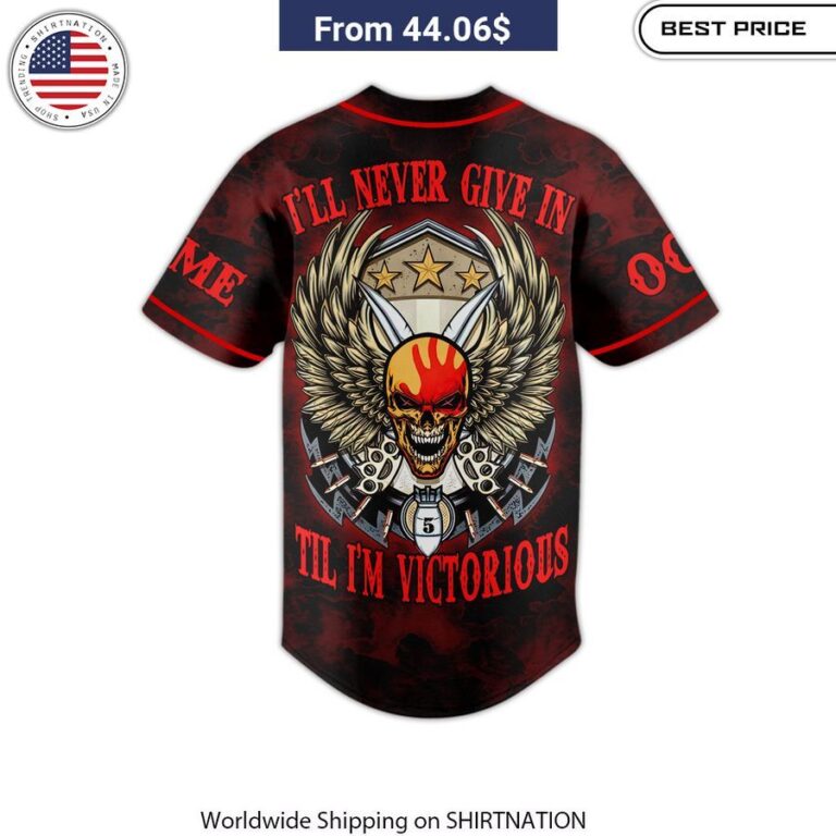 Five Finger Death Punch CUSTOM Baseball Jersey high-quality materials