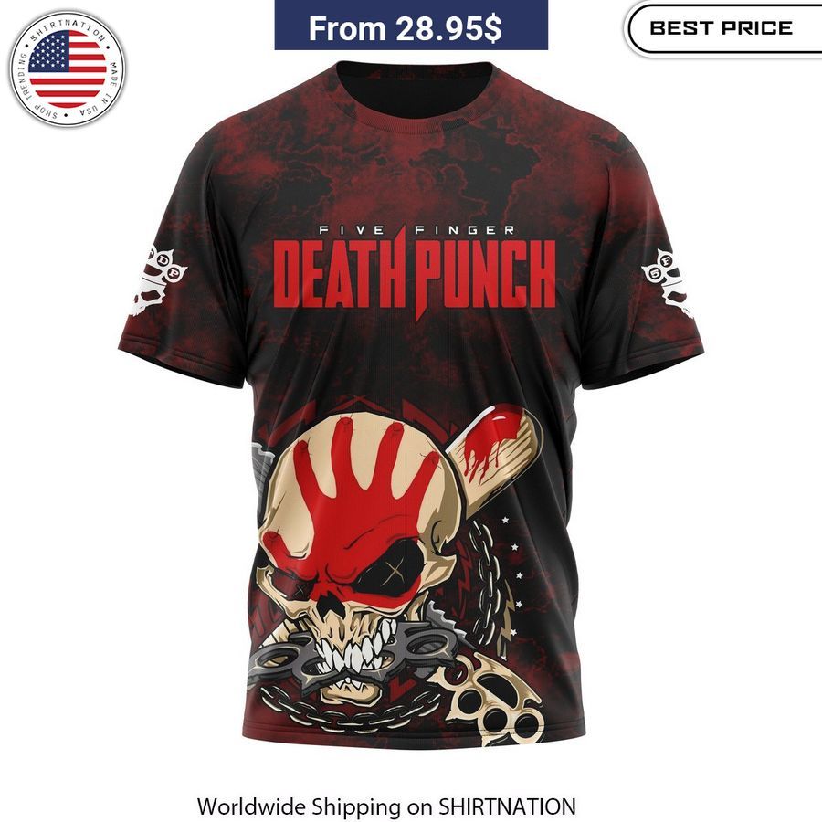 Five Finger Death Punch Tour T-Shirt metalhead fashion