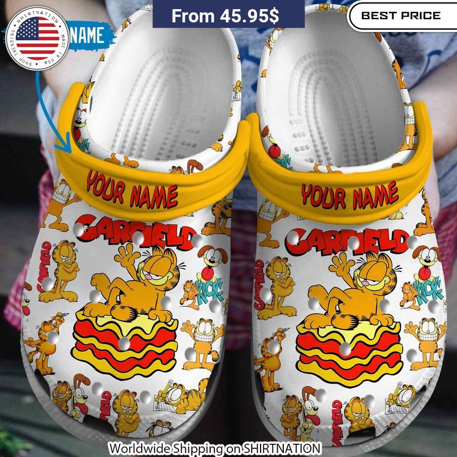 Garfield CUSTOM Crocs Crocband Shoes vibrant design