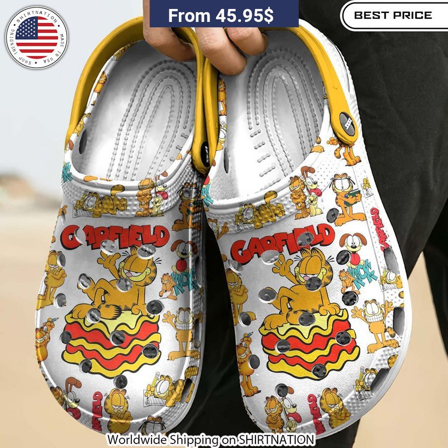 Garfield CUSTOM Crocs Crocband Shoes Selfie expert