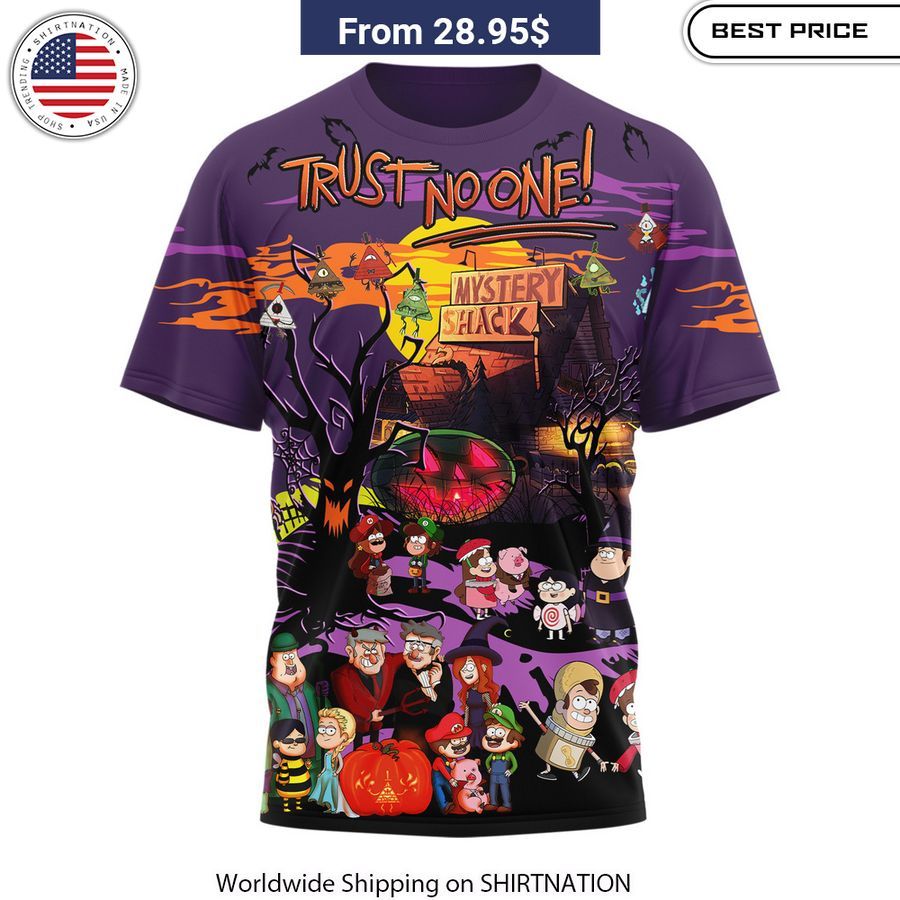 Gravity Falls Trust No One Halloween Shirt, Hoodie Nice shot bro