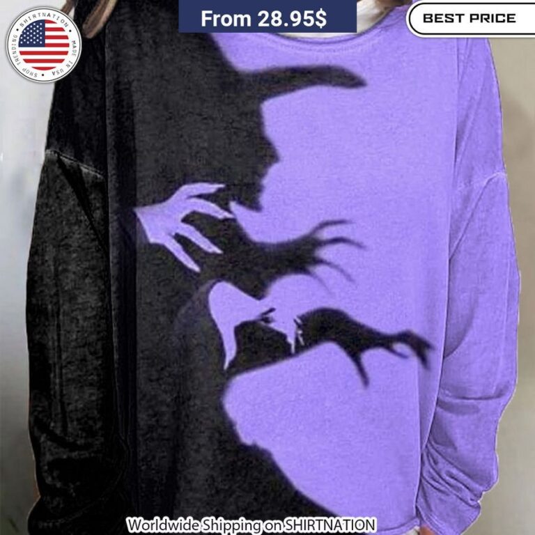 Halloween Witch Shadow Shirt, Hoodie Cozy Halloween hoodie