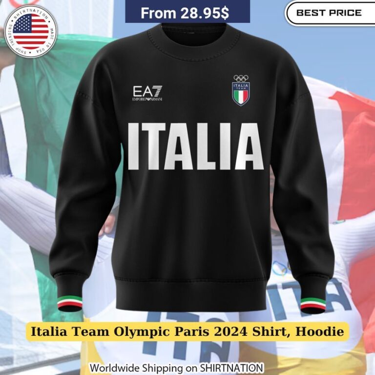 Italia Team Olympic Paris 2024 Shirt, Hoodie National Colors