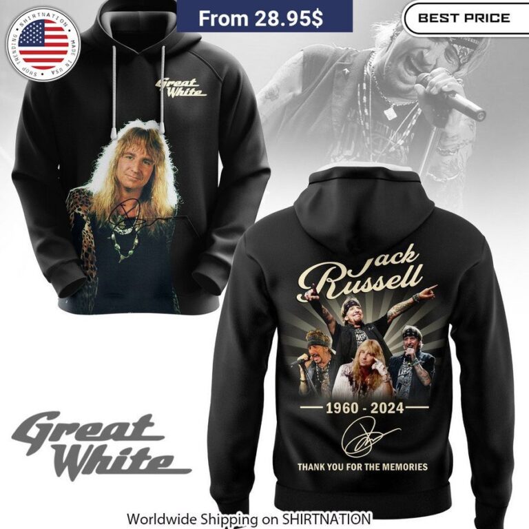 Jack Russell Great White Thank You For The Memories Shirt, Hoodie Classic rock apparel