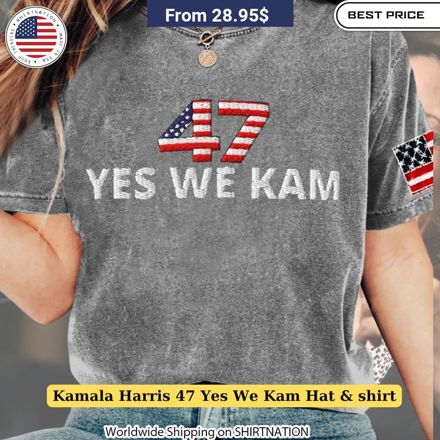 Kamala Harris 47 Yes We Kam Hat & Shirt gift idea