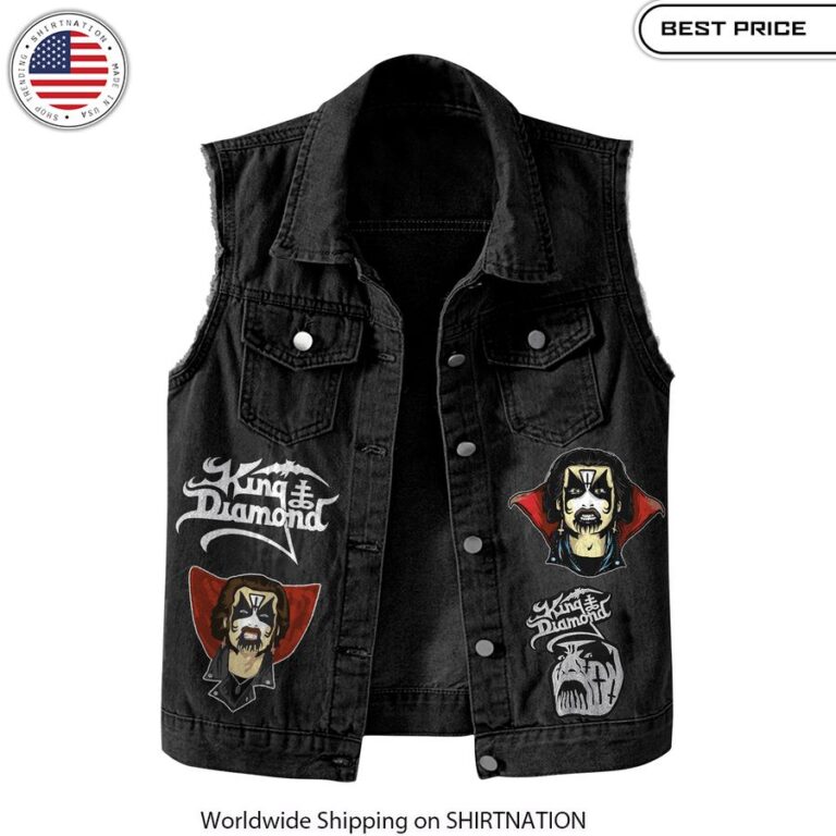 King Diamond Religion Has Been The Root Of So Much Evil Vest Denim Jacket Rock and roll