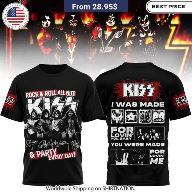 Kiss Band Rock & Roll All Nite & Party Every Day Shirt, Hoodie Music fan apparel