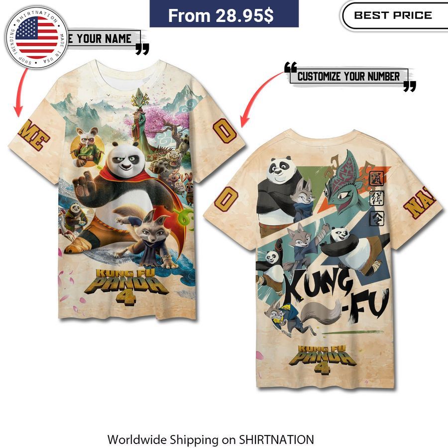 Kung Fu Panda 4 CUSTOM T Shirt Comfortable fit