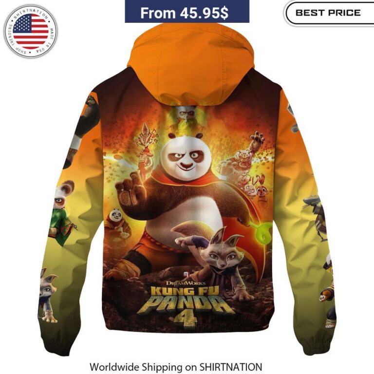 Kung Fu Panda 4 Waterproof Windbreaker Jacket My friends!