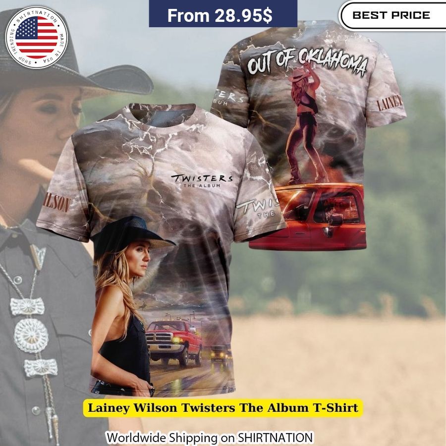 Lainey Wilson Twisters The Album T-Shirt Unisex concert t-shirt