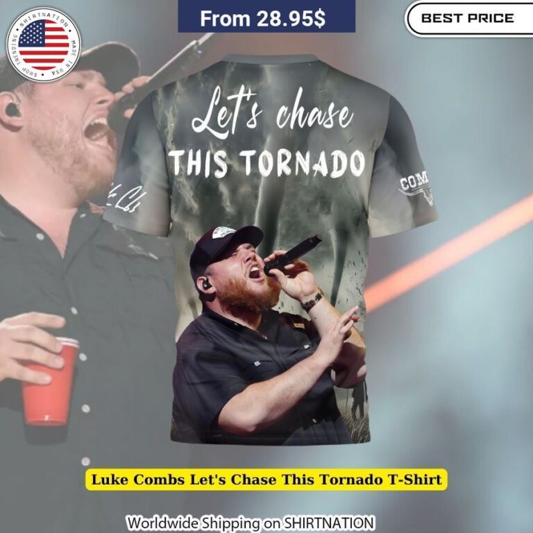 Luke Combs Let's Chase This Tornado T-Shirt Country music fan gear