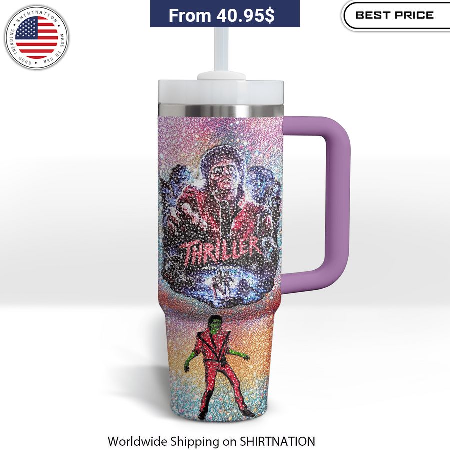 Michael Jackson Thriller Skull Stanley Tumbler Pop culture drinkware