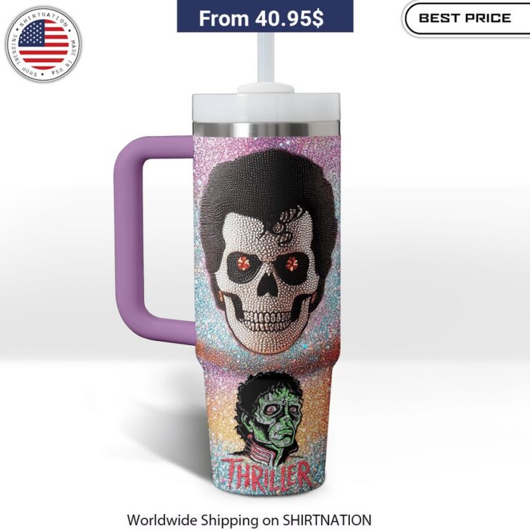 Michael Jackson Thriller Skull Stanley Tumbler Halloween merchandise