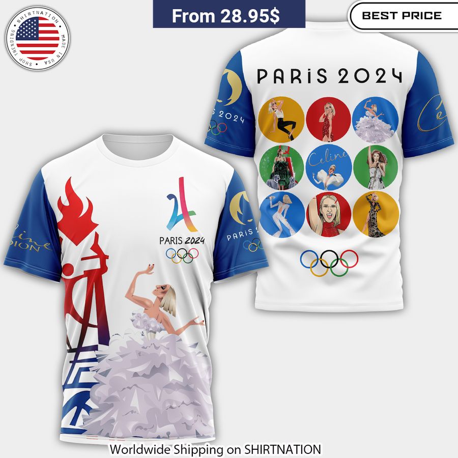 NEW Paris Olympics 2024 Céline Dion T-Shirt Collector's item