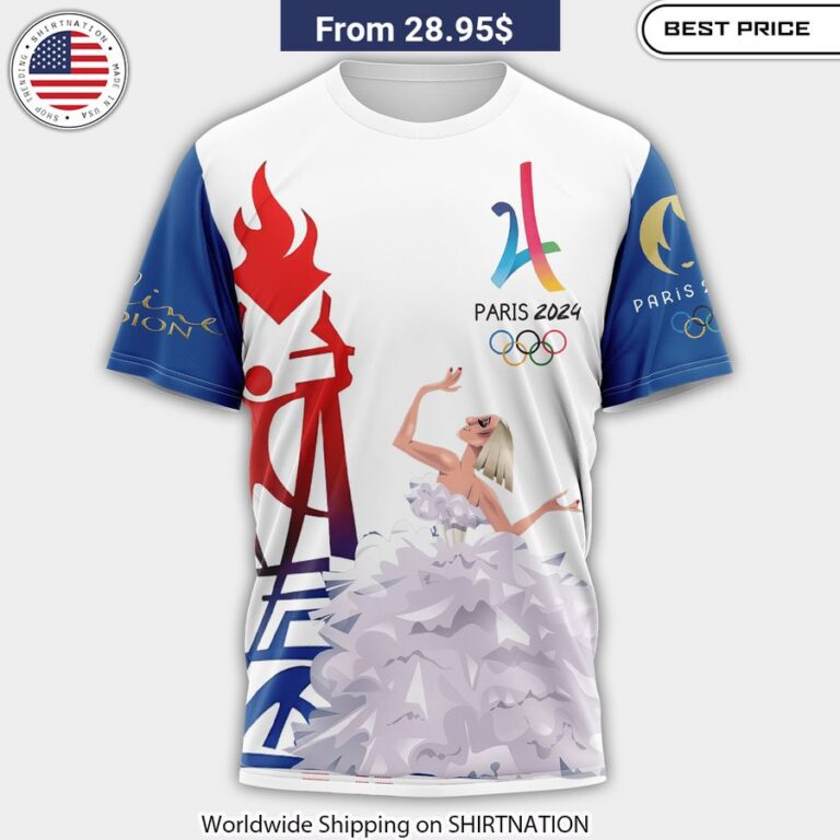 NEW Paris Olympics 2024 Céline Dion T-Shirt Iconic singer